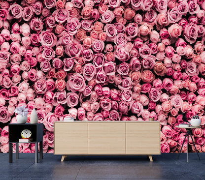 Wallpaper Murals Peel and Stick Removable Stunning Rose Bunch High Quality