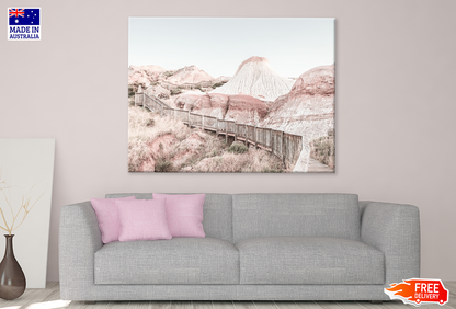 Glacial Hike walking Trail & Wooden Print 100% Australian Made