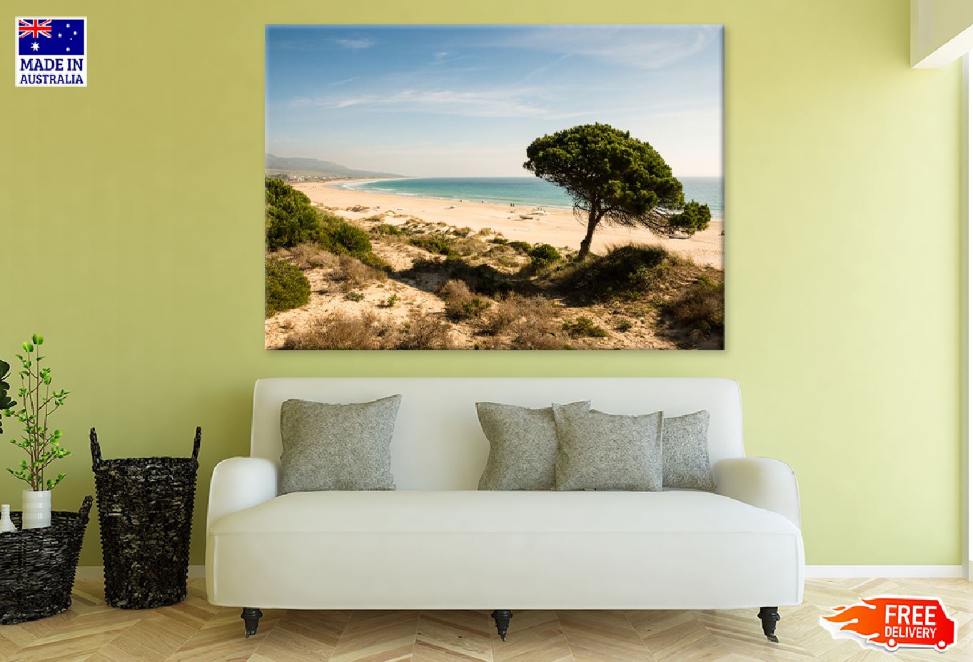 Alone Tree Near Seashoe View Photograph Print 100% Australian Made