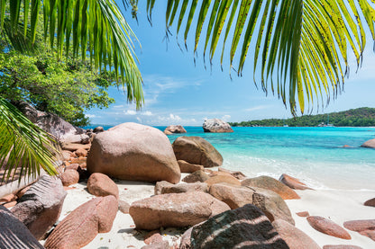 Sea with Rocks Scenery Photograph Home Decor Premium Quality Poster Print Choose Your Sizes