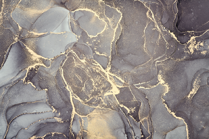 Blue Gray & Gold Abstract Design Home Decor Premium Quality Poster Print Choose Your Sizes
