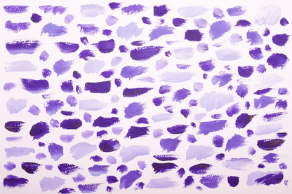 White & Purple Abstract Design Print 100% Australian Made
