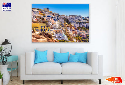 Oia Village on Santorini, Greece Photograph Print 100% Australian Made