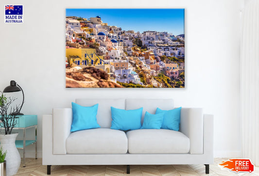 Oia Village on Santorini, Greece Photograph Print 100% Australian Made