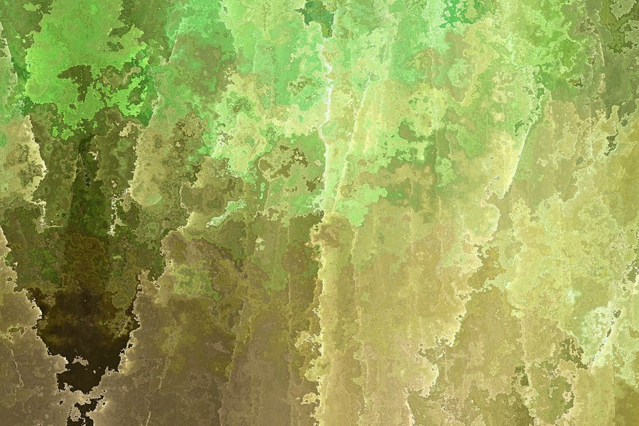 Brown & Green Abstract Design Print 100% Australian Made