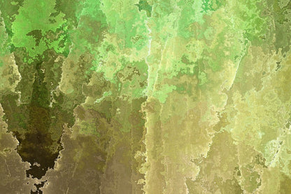Brown & Green Abstract Design Print 100% Australian Made