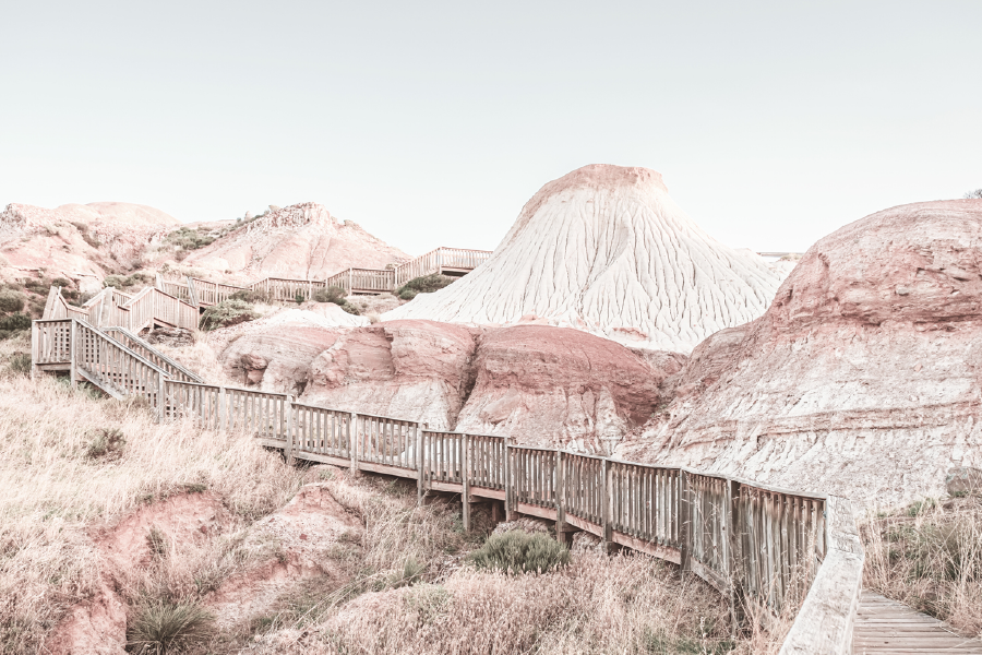 Glacial Hike walking Trail & Wooden Print 100% Australian Made