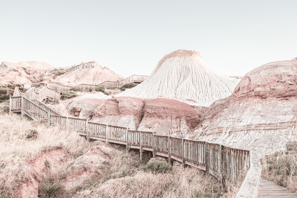 Glacial Hike walking Trail & Wooden Print 100% Australian Made