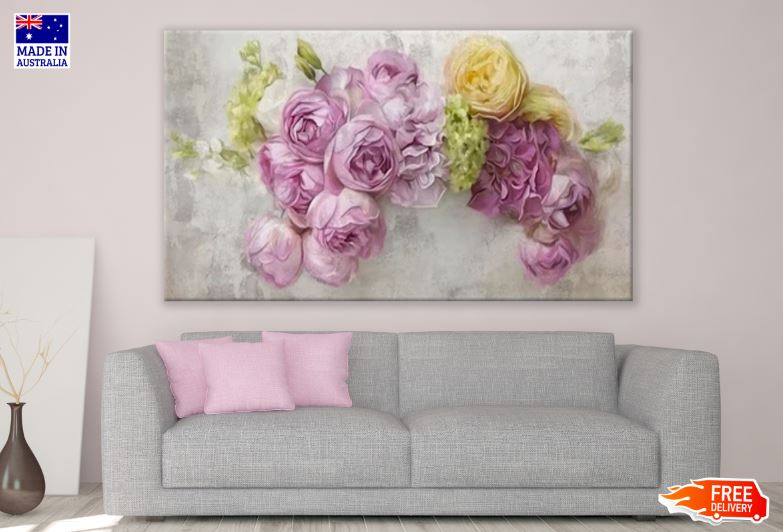 Flowers Abstract Design Print 100% Australian Made