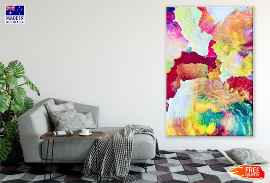 Colorful Abstract Painting Print 100% Australian Made