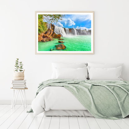 Waterfall Scenery Photograph Home Decor Premium Quality Poster Print Choose Your Sizes