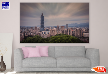 Taipei City Of Taiwan Print 100% Australian Made