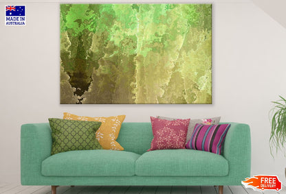 Brown & Green Abstract Design Print 100% Australian Made