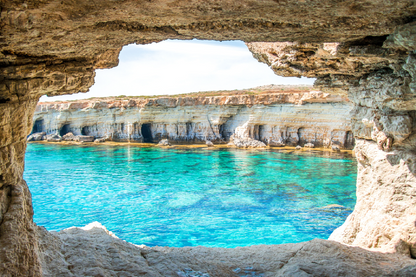 Rock Cave & Sea Aerial View Print 100% Australian Made