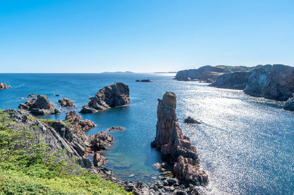 Cliffs on Sea & Hill View Photograph Print 100% Australian Made
