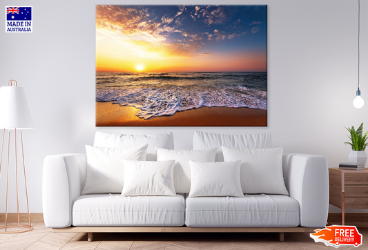 Sea Sunset Scenery View Photograph Print 100% Australian Made