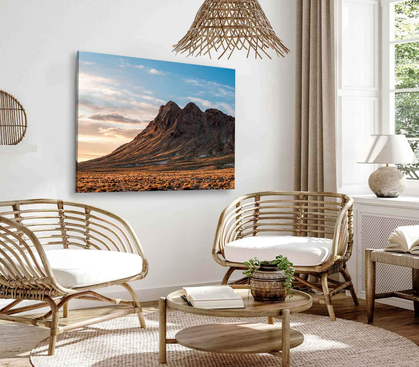 Bella Home The Southwest Face of Mt. Butler Print Canvas Ready to hang