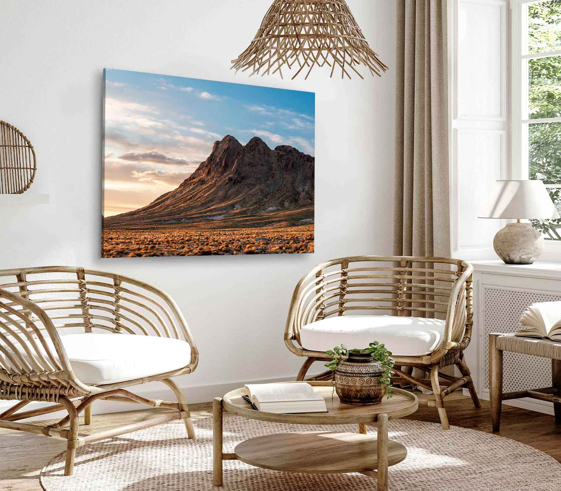 Bella Home The Southwest Face of Mt. Butler Print Canvas Ready to hang