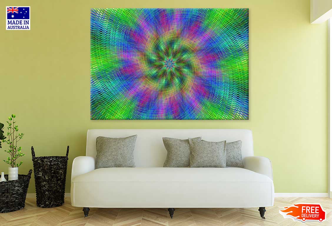 Multicolor Digital Abstract Design Print 100% Australian Made
