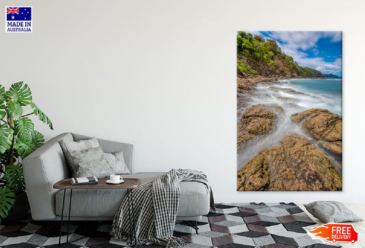 Waves on Rock Playa Ocotal View Photograph Print 100% Australian Made