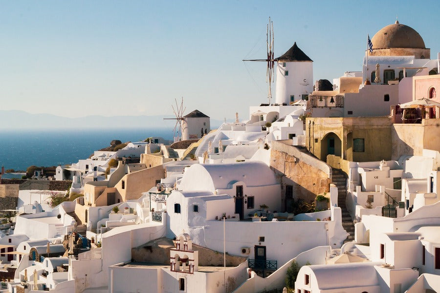 Thera City on Santorini, Greece Photograph Print 100% Australian Made