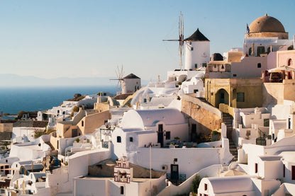 Thera City on Santorini, Greece Photograph Print 100% Australian Made