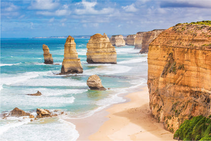 Bella Home 12 Apostles Rock With Sky Print Canvas Ready to hang