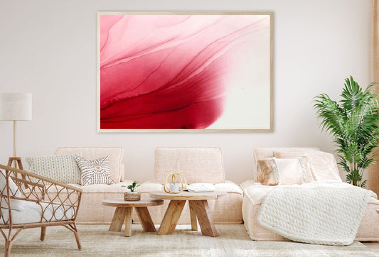 Red Pink Fluid Abstract Design Home Decor Premium Quality Poster Print Choose Your Sizes