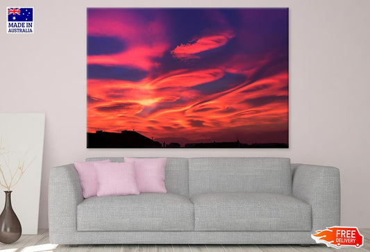 Stunning Sunset Sky View Photograph Print 100% Australian Made