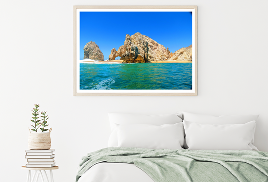 Rocks & Sea Sky Scenery View Photograph Home Decor Premium Quality Poster Print Choose Your Sizes