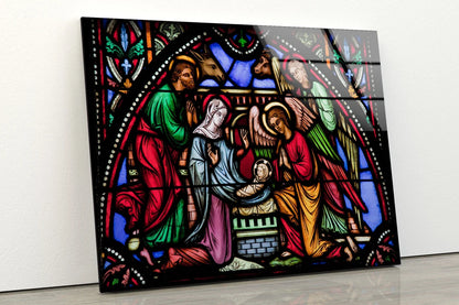 Jesus & Angel Glass Design Acrylic Glass Print Tempered Glass Wall Art 100% Made in Australia Ready to Hang