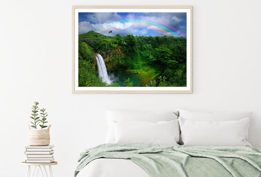 Stunning Waterfall in Forest View Home Decor Premium Quality Poster Print Choose Your Sizes