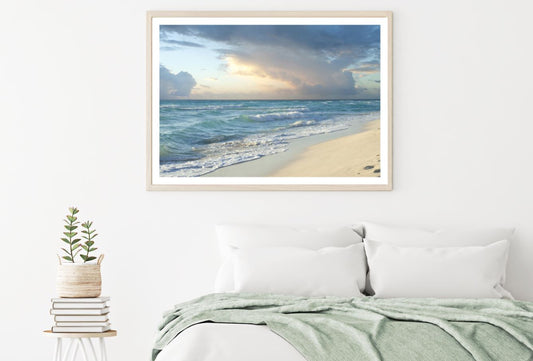 Sea Sunset Scenery Photograph Home Decor Premium Quality Poster Print Choose Your Sizes