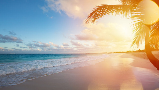 Sea Sunset Scenery Photograph Home Decor Premium Quality Poster Print Choose Your Sizes