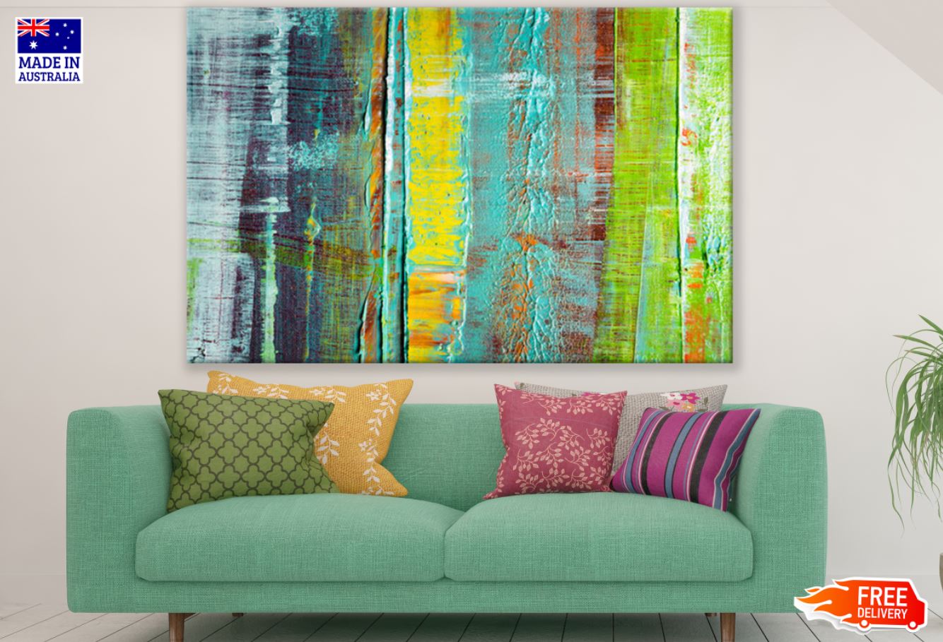 Colorful Paint Wood Photograph Print 100% Australian Made