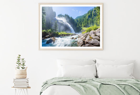 Stunning Waterfall Scenery View Home Decor Premium Quality Poster Print Choose Your Sizes