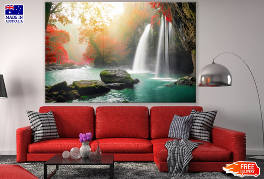Stunning Waterfall Scenery View Print 100% Australian Made