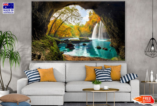 Stunning Waterfall Scenery View Print 100% Australian Made