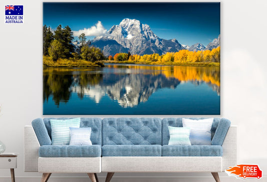 Mountain Lake & Forest Scenery Print 100% Australian Made
