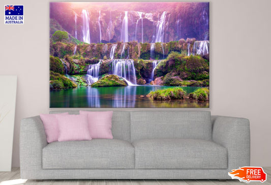 Stunning Waterfall Scenery View Print 100% Australian Made
