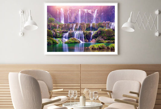 Stunning Waterfall Scenery View Home Decor Premium Quality Poster Print Choose Your Sizes