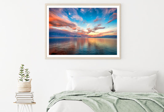Sunset Sea Scenery Photograph Home Decor Premium Quality Poster Print Choose Your Sizes
