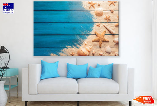 Sea Shells on Sand Photograph Print 100% Australian Made