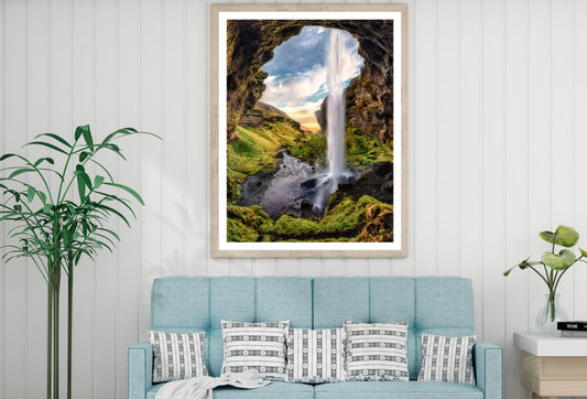 Stunning Waterfall Scenery View Home Decor Premium Quality Poster Print Choose Your Sizes