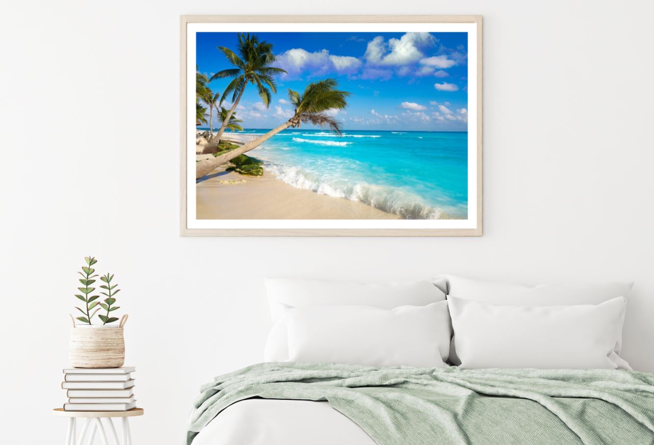 Palm Trees & Sea Scenery View Home Decor Premium Quality Poster Print Choose Your Sizes