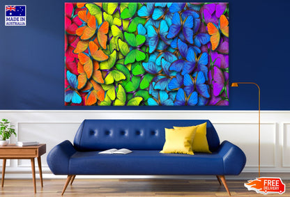 Colorful Butterflies 3D Design Print 100% Australian Made