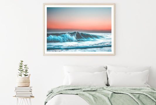 Sea Wave Crashing Photograph Home Decor Premium Quality Poster Print Choose Your Sizes