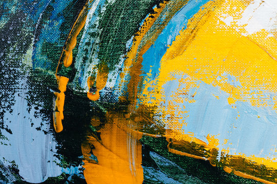 Colorful Abstract Painting Design Print 100% Australian Made