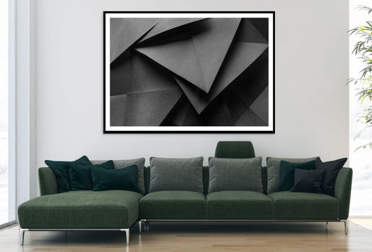 Black Abstract 3D Design Home Decor Premium Quality Poster Print Choose Your Sizes