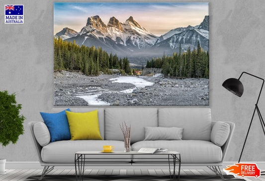 Mountain & Forest Scenery View Print 100% Australian Made